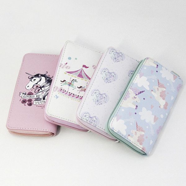 cartera mujer women unicorn wallet clutch long leather purse phone zipper multi color type pattern, Red;black
cartera mujer women unicorn wallet clutch long leather purse phone zipper multi color type pattern, Red;black