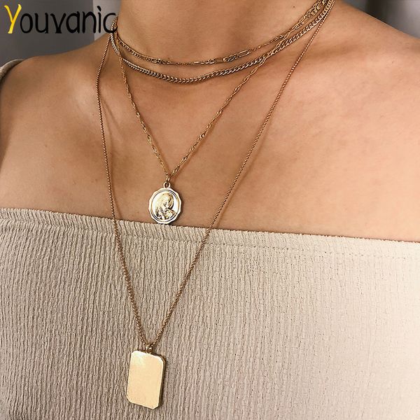 youvanic boho layered coin virgin mary chain choker necklace golden square portrait pendant necklace women vintage jewelry 2421, Silver
youvanic boho layered coin virgin mary chain choker necklace golden square portrait pendant necklace women vintage jewelry 2421, Silver