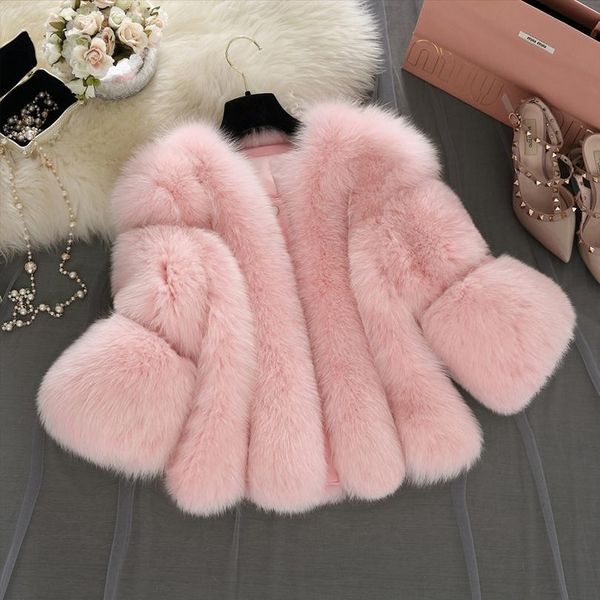 s-4xl plus size winter new fashion brand fake fur jacket women's warm jacket stitching thicker faux fur coat, Black
s-4xl plus size winter new fashion brand fake fur jacket women's warm jacket stitching thicker faux fur coat, Black
