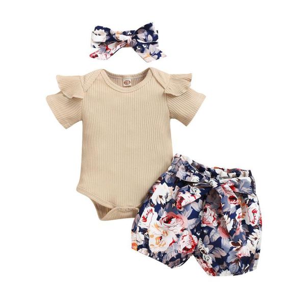 3pcs flowers summer girls clothes set baby rompers soild color jumpsuits for girls clothes shorts with hairband 0-3y, White
3pcs flowers summer girls clothes set baby rompers soild color jumpsuits for girls clothes shorts with hairband 0-3y, White