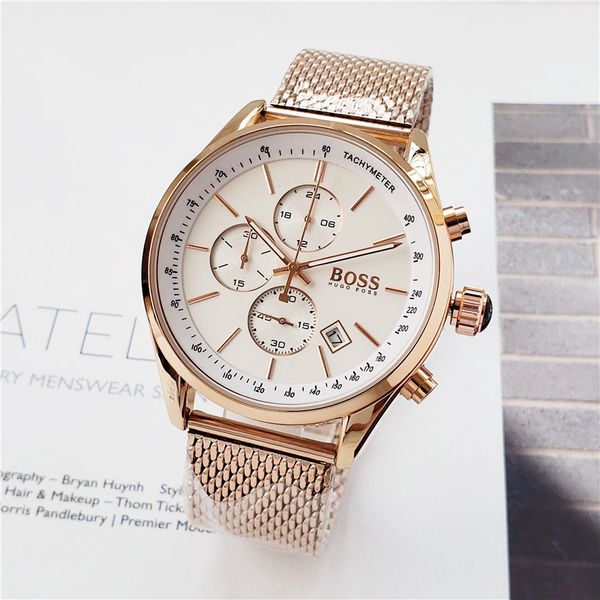 boss watches luxury mens watches all pointer work functional chronograph quartz watch stainless steel strap waterproof designer swatch, Slivery;brown
boss watches luxury mens watches all pointer work functional chronograph quartz watch stainless steel strap waterproof designer swatch, Slivery;brown