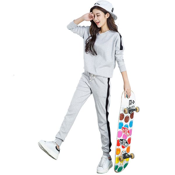 женщины осень установить tracksuit с длинным рукавом строчка фуфайки повседневная костюм зимняя одежда two piece set топы брюки спортивные ж, White
женщины осень установить tracksuit с длинным рукавом строчка фуфайки повседневная костюм зимняя одежда two piece set топы брюки спортивные ж, White