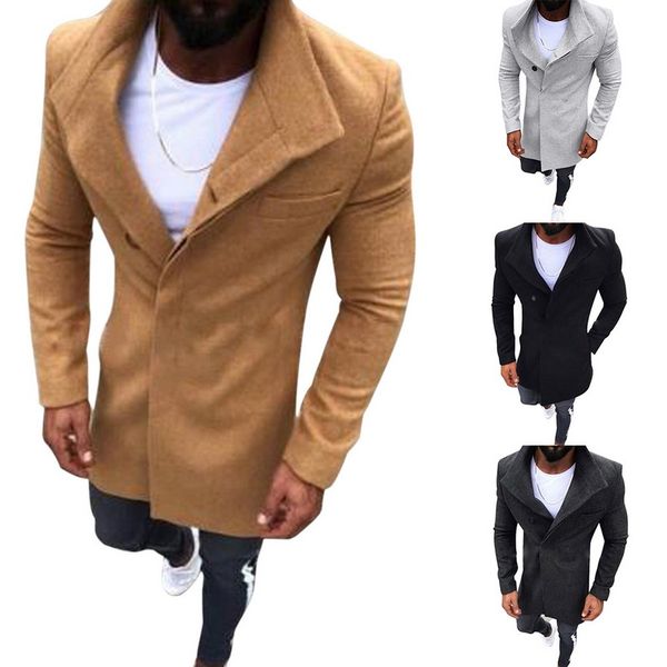 new men long trench coat classic business men long jacket turn cotton button autumn winter brand male outwear wool overcoat 2020, Black
new men long trench coat classic business men long jacket turn cotton button autumn winter brand male outwear wool overcoat 2020, Black