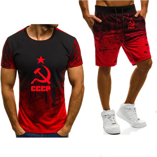 new 2020 summer men's short sleeve unique for cccp russian ussr soviet union printed cotton t-shirt pants suit 2pc
new 2020 summer men's short sleeve unique for cccp russian ussr soviet union printed cotton t-shirt pants suit 2pc