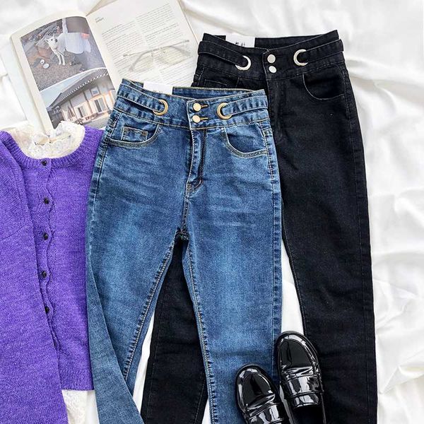 women's jeans spring vintage washed comfortable high waist slim pencil pants, Blue
women's jeans spring vintage washed comfortable high waist slim pencil pants, Blue