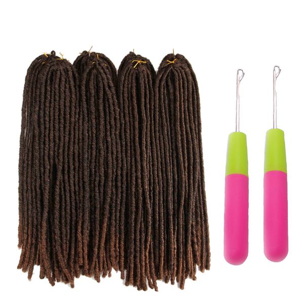 20inch soft dreadlocks crochet braids jumbo dread hairstyle ombre color goddess faux locs synthetic braiding hair extensions 20strands/pack, Black
20inch soft dreadlocks crochet braids jumbo dread hairstyle ombre color goddess faux locs synthetic braiding hair extensions 20strands/pack, Black