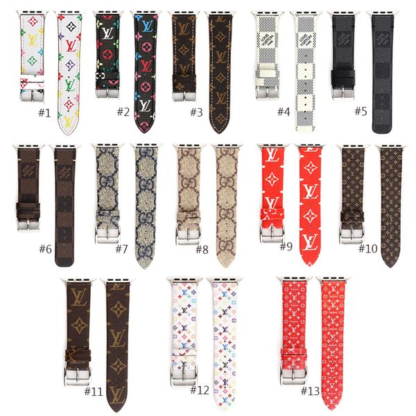 Luxury de igner leather watch band for iwatch 38mm 22mm 42mm 24mm ize band wri tband for apple watch watchband 13 tyle
Luxury de igner leather watch band for iwatch 38mm 22mm 42mm 24mm ize band wri tband for apple watch watchband 13 tyle