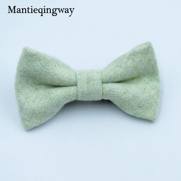 

mantieqingway wool bow ties for baby suits cravat cotton kids bowtie wedding party bowknots adjustable skinny gravatas bowties, Black;gray