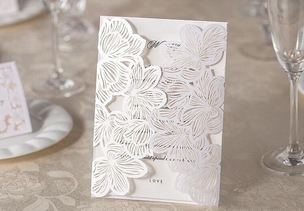customized white laser cut floral wedding party invitation card, classic engagement invitations, 95pcs, express shipping
customized white laser cut floral wedding party invitation card, classic engagement invitations, 95pcs, express shipping