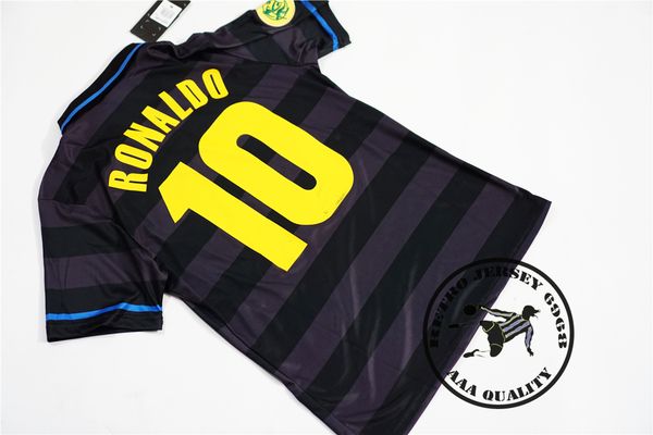 1997 1998 inter thid kit ronaldo reboca vintage soccer jersey old shirts, Black;yellow
1997 1998 inter thid kit ronaldo reboca vintage soccer jersey old shirts, Black;yellow