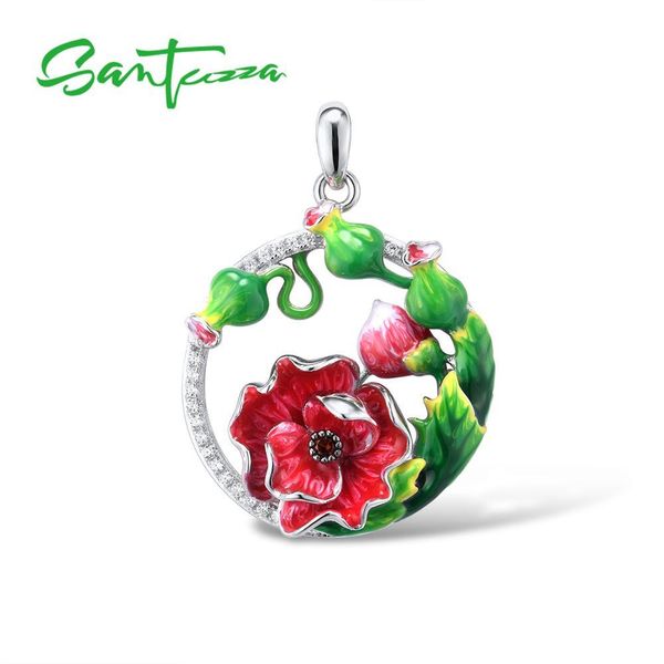 santuzza silver pendant for women pure 925 sterling silver elegant red flower trendy wedding party fine jewelry handmade enamel
santuzza silver pendant for women pure 925 sterling silver elegant red flower trendy wedding party fine jewelry handmade enamel