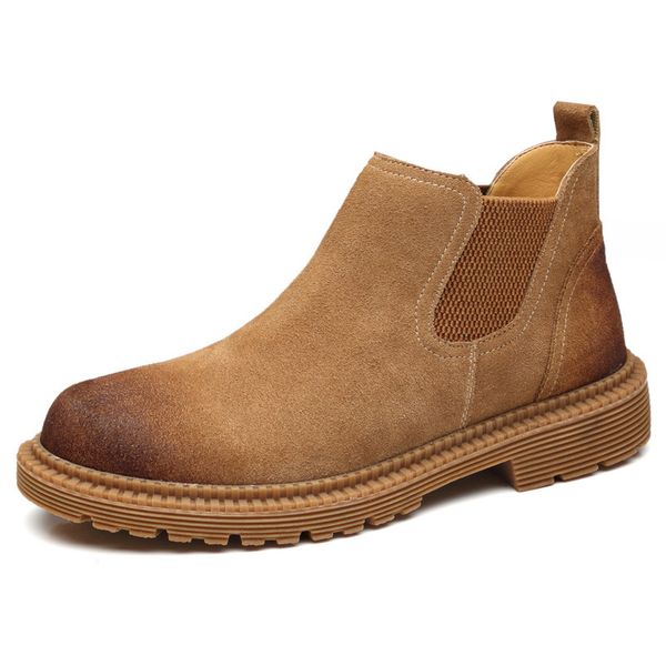 genuine leather round toe slip-on solid men's shoes 2019 spring and autumn fashion british style cow suede boots, Black
genuine leather round toe slip-on solid men's shoes 2019 spring and autumn fashion british style cow suede boots, Black