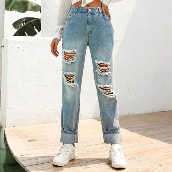 2020 женщин slim-fit denim брюки сыпучие ripped hole омывается джинсы штаны женщина тонкий высокой талии женские летние джинсы штаны, Blue
2020 женщин slim-fit denim брюки сыпучие ripped hole омывается джинсы штаны женщина тонкий высокой талии женские летние джинсы штаны, Blue