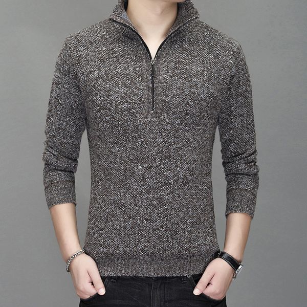ho new men's winter 2019 men's sweater long-sleeved coarse needle zipper half-opened leisure add wool warm render sweater, White;black
ho new men's winter 2019 men's sweater long-sleeved coarse needle zipper half-opened leisure add wool warm render sweater, White;black