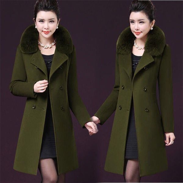 outerwear overcoat women autumn winter jacket casual new fashion long woolen coat single breasted slim type female wool coats, Black
outerwear overcoat women autumn winter jacket casual new fashion long woolen coat single breasted slim type female wool coats, Black