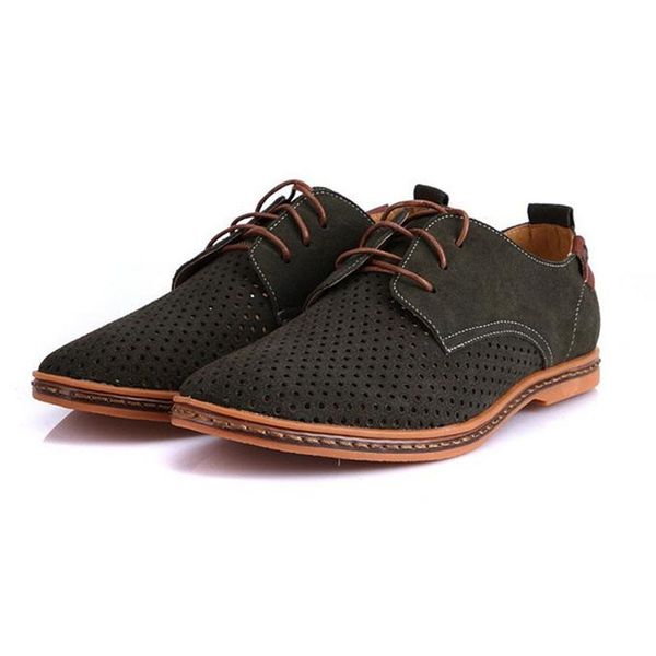 2019 olomlb men's oxfords shoes man casual summer breathable suede leather shoes british man cut outs dress big size, Black
2019 olomlb men's oxfords shoes man casual summer breathable suede leather shoes british man cut outs dress big size, Black