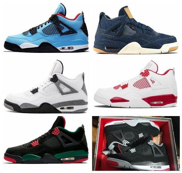 4 denim travis blue black white denim basketball shoes men 4s blue jeans sports sneakers with box
4 denim travis blue black white denim basketball shoes men 4s blue jeans sports sneakers with box