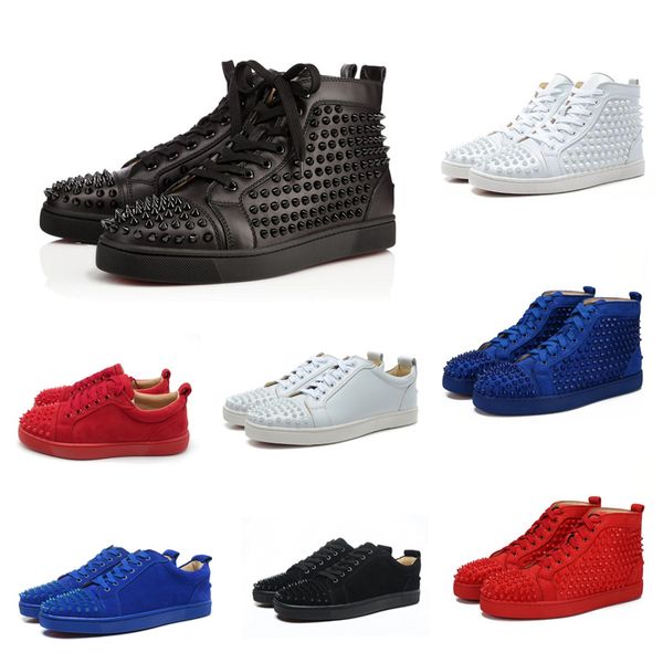 new 2019 designer sneakers red bottom shoe low cut suede spike luxury shoes for men and women shoes party wedding crystal leather sneakers, Black
new 2019 designer sneakers red bottom shoe low cut suede spike luxury shoes for men and women shoes party wedding crystal leather sneakers, Black