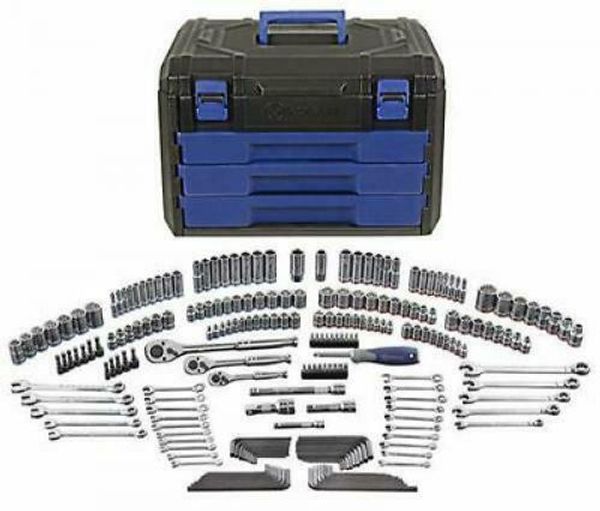 new 227-piece standard sae and metric mechanic's tool set hard case tools
new 227-piece standard sae and metric mechanic's tool set hard case tools