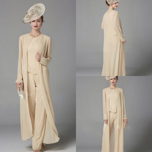 2020 chiffon mother of the bride dresses with long sleeves jacket 3 pieces pants suit evening gowns plus size wedding guest dress, Black;red
2020 chiffon mother of the bride dresses with long sleeves jacket 3 pieces pants suit evening gowns plus size wedding guest dress, Black;red