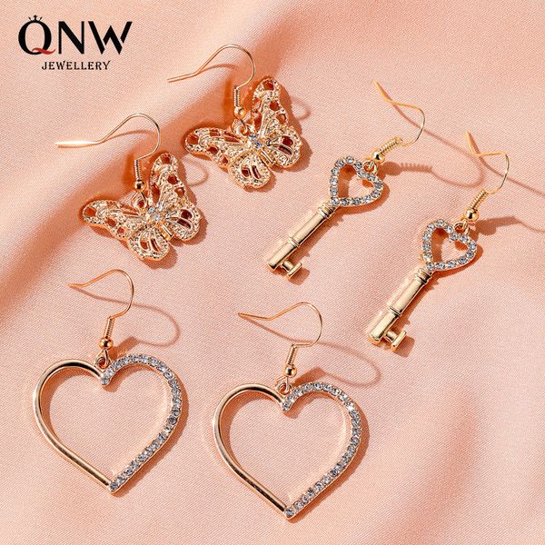 drop stud ear earrings party women key heart butterfly pendant earring ladies fashion jewelry lady trendy zinc alloy kolczyki, Silver
drop stud ear earrings party women key heart butterfly pendant earring ladies fashion jewelry lady trendy zinc alloy kolczyki, Silver