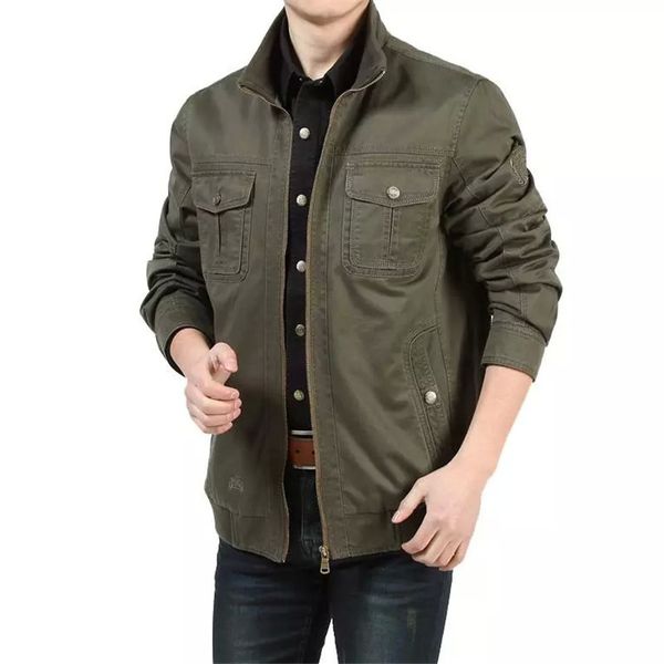 the brand autumn spring casual mens coats cotton outdoors army green jacket men plus size m xl xxl xxxl a0026, Black;brown
the brand autumn spring casual mens coats cotton outdoors army green jacket men plus size m xl xxl xxxl a0026, Black;brown