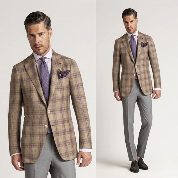 two pieces wedding tuxedos 2020 new glen plaid blazer slim fit men suits custom made two-button peaked lapel groom wear business suit, Black;gray
two pieces wedding tuxedos 2020 new glen plaid blazer slim fit men suits custom made two-button peaked lapel groom wear business suit, Black;gray