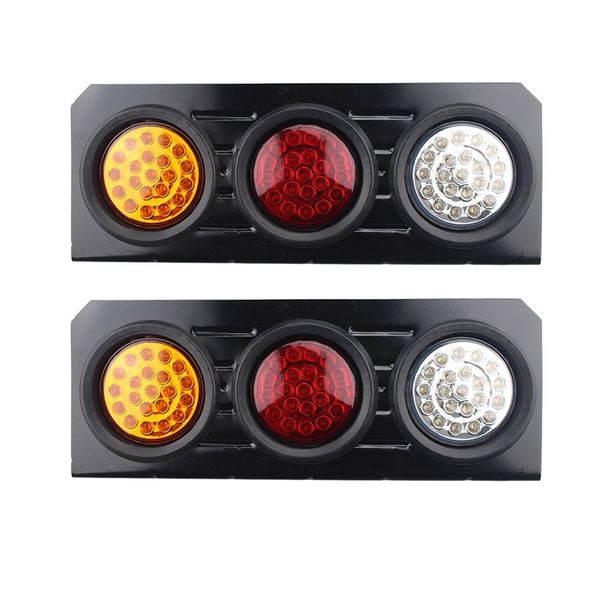 1pair new 12v 63 leds waterproof metal frame tail slight brake lights rear indicator light for trailers trucks waterproof
1pair new 12v 63 leds waterproof metal frame tail slight brake lights rear indicator light for trailers trucks waterproof