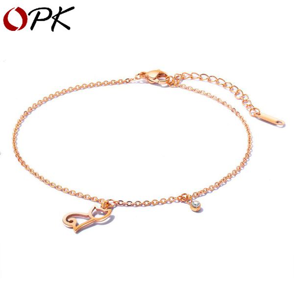 korean version of cute cat foot chain fresh forest series hollow titanium steel plated rose gold girl ornament, Red;blue
korean version of cute cat foot chain fresh forest series hollow titanium steel plated rose gold girl ornament, Red;blue