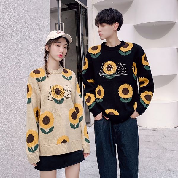 men's sweater 2019 autumn and winter new casual couple loose wild casual sweater youth personality fashion trend men's clothing, White;black
men's sweater 2019 autumn and winter new casual couple loose wild casual sweater youth personality fashion trend men's clothing, White;black