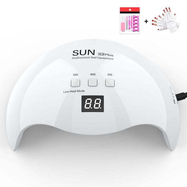 diozo sun x9plus 48w led nail lamp dryer manicure curing lamp with 30s 60s 99s timer with anti-uv gloves gift ly191228
diozo sun x9plus 48w led nail lamp dryer manicure curing lamp with 30s 60s 99s timer with anti-uv gloves gift ly191228