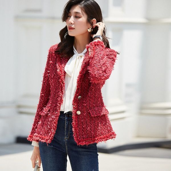 aigyptos 2019 new autumn red small fragrance elegant ladies temperament self-cultivation commuting rough tweed suit jacket, Black;brown
aigyptos 2019 new autumn red small fragrance elegant ladies temperament self-cultivation commuting rough tweed suit jacket, Black;brown
