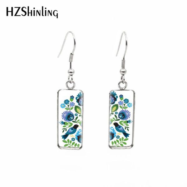 2019 new polish folk rectangular earring folk pattern flowers fish hook earring art glass handmade jewelry, Silver
2019 new polish folk rectangular earring folk pattern flowers fish hook earring art glass handmade jewelry, Silver