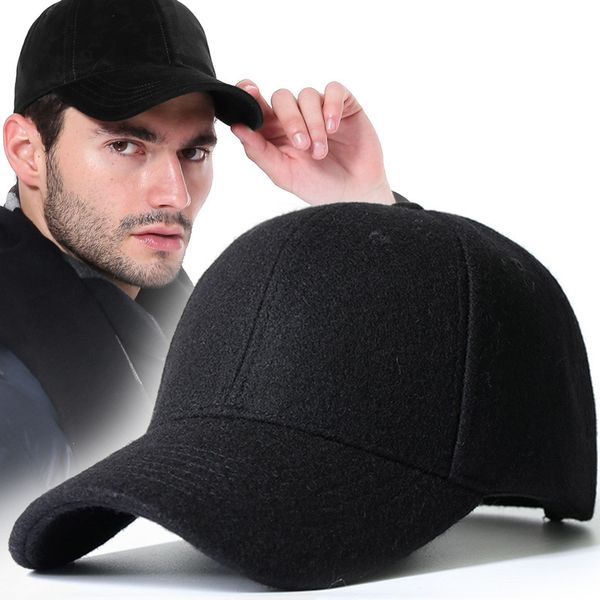 men's adjustable wool baseball cap autumn winter hat bone cap solid winter male baseball, Blue;gray
men's adjustable wool baseball cap autumn winter hat bone cap solid winter male baseball, Blue;gray