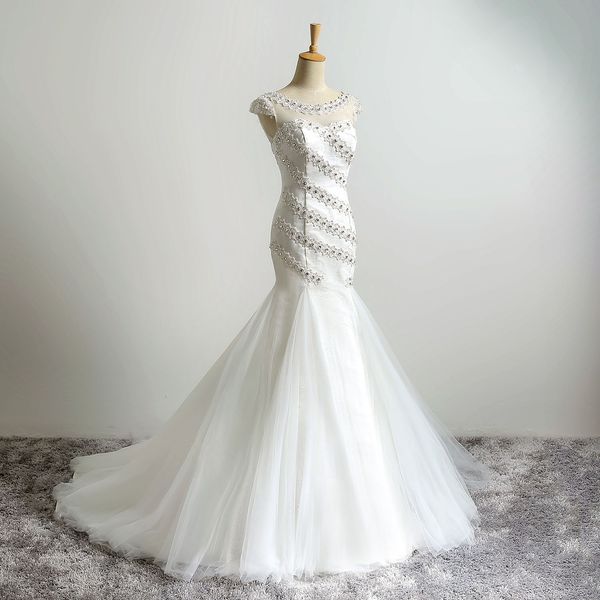 enchanting scoop white mermaid wedding dresses lace appliques crystals beading simple wedding dresses lace up back voiles de mariage
enchanting scoop white mermaid wedding dresses lace appliques crystals beading simple wedding dresses lace up back voiles de mariage
