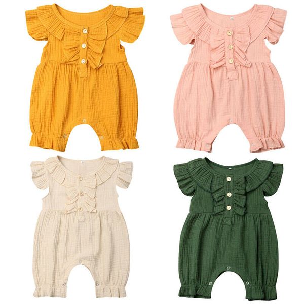 newborn baby girl boys cute solid cotton romper jumpsuit ruffles short sleeve romper outfit summer clothes, Blue
newborn baby girl boys cute solid cotton romper jumpsuit ruffles short sleeve romper outfit summer clothes, Blue