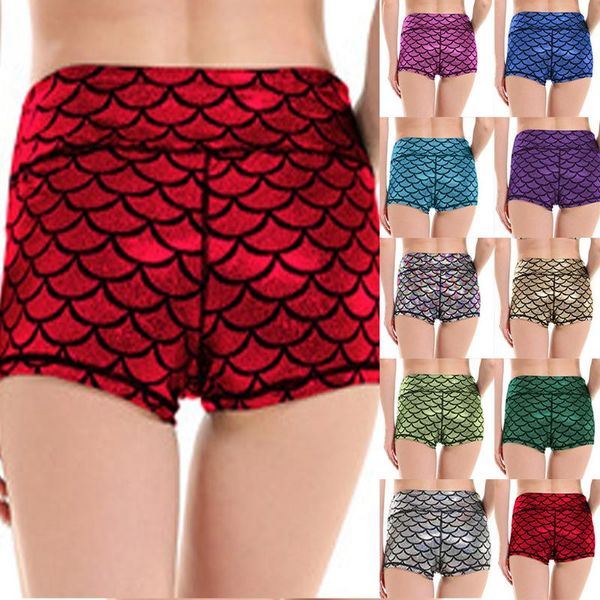 women fitness running shorts fashion fish scale 3d printed yoga shorts fashion compression workout gym, White;black
women fitness running shorts fashion fish scale 3d printed yoga shorts fashion compression workout gym, White;black