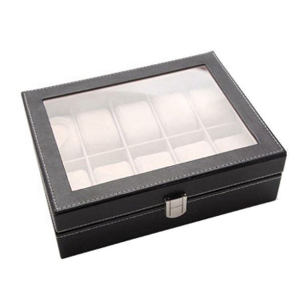 watch pu storage box case holder organizer home deskjewelry collection storage organizer men's business 10-seat watch box, Black;blue
watch pu storage box case holder organizer home deskjewelry collection storage organizer men's business 10-seat watch box, Black;blue