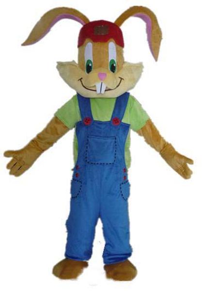 2019 a custom made brown bunny mascot costume with blue suspender and green shirt for sale, Red;yellow
2019 a custom made brown bunny mascot costume with blue suspender and green shirt for sale, Red;yellow