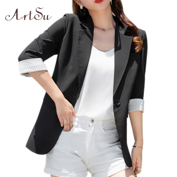 office business suit coat ladies slim waist midi sleeve suit short jackets femme summer casual out look asco60067, Black;brown
office business suit coat ladies slim waist midi sleeve suit short jackets femme summer casual out look asco60067, Black;brown