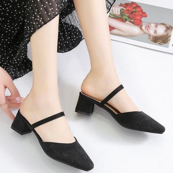 slippers pointed toe shoes women mules elegant half slipper black white ladies office pumps 2020 summer
slippers pointed toe shoes women mules elegant half slipper black white ladies office pumps 2020 summer