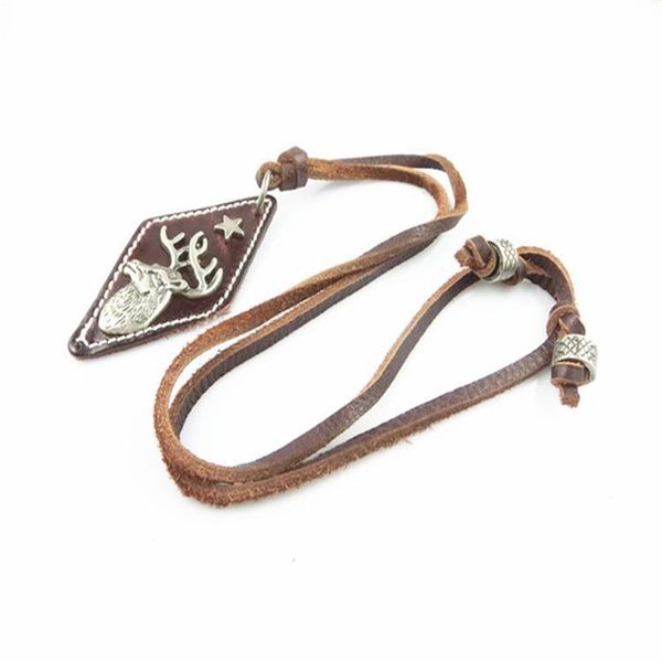Korean version of retro popular fashion style Baitao diamond leather brand metal Sika Deer Animal cowhide necklace wholesale
Korean version of retro popular fashion style Baitao diamond leather brand metal Sika Deer Animal cowhide necklace wholesale