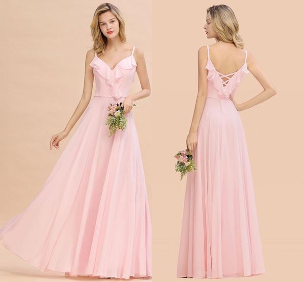 real pictures blush pink chiffon bridesmaid dresses elegant spaghetti a-line wedding guest gown plus size formal party pageant gown bm0784, White;pink
real pictures blush pink chiffon bridesmaid dresses elegant spaghetti a-line wedding guest gown plus size formal party pageant gown bm0784, White;pink