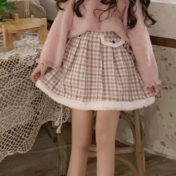 japanese kawaii cute skirt autumn winter harajuku thickened woolen plaid skirt high waist girl mini a-line for women, Black
japanese kawaii cute skirt autumn winter harajuku thickened woolen plaid skirt high waist girl mini a-line for women, Black