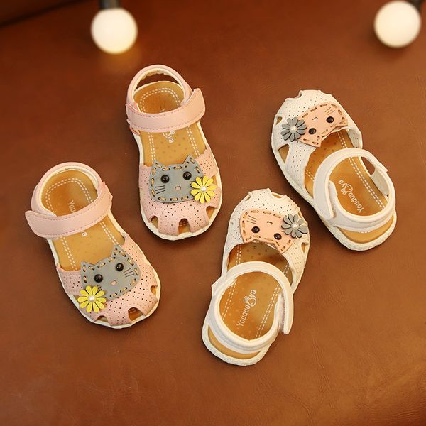 новорожденных девочек кошка сандалии обувь мягкой подошвой анти-скольжения первые ходунки новорожденных обувь детские prewalkers милый дизай 
новорожденных девочек кошка сандалии обувь мягкой подошвой анти-скольжения первые ходунки новорожденных обувь детские prewalkers милый дизай