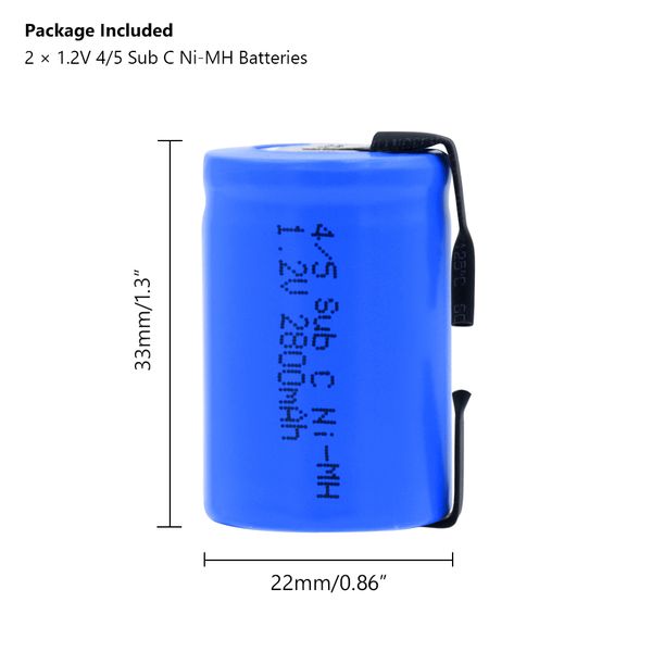 capacity 4/5 sc battery 1.2v 2800mah 23*33 4/5 sub c sc ni-mh rechargeable batteries with pcb for eletronic screwdrivers tools
capacity 4/5 sc battery 1.2v 2800mah 23*33 4/5 sub c sc ni-mh rechargeable batteries with pcb for eletronic screwdrivers tools