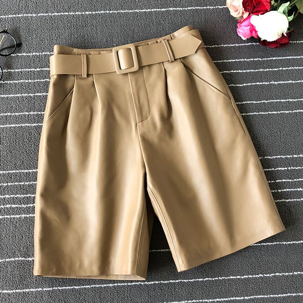 women's brand new real leather wide-leg pants chic belat wide-leg fifth pants 100% genuine leather b004, Black;white
women's brand new real leather wide-leg pants chic belat wide-leg fifth pants 100% genuine leather b004, Black;white
