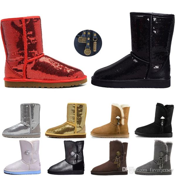 2020 new women boots glitter sequin wgg australia classic designer snow winter boots ankle mini short knee sparkles button bling boot
2020 new women boots glitter sequin wgg australia classic designer snow winter boots ankle mini short knee sparkles button bling boot