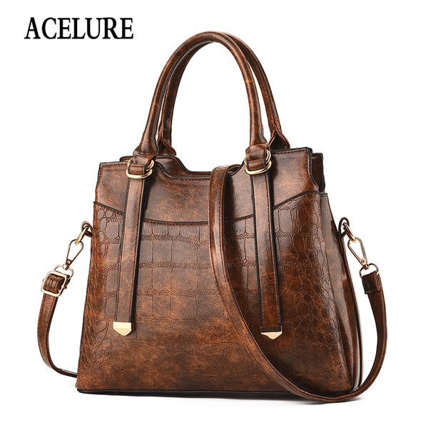 acelure solid color alligator crocodile pattern pu leather shoulder bag fashion all-match women bags simple style party handbags
acelure solid color alligator crocodile pattern pu leather shoulder bag fashion all-match women bags simple style party handbags