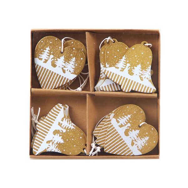 festival shopping mall home kindergarten party decorative gift hole wooden ornament hanging pendant with bell christmas trees
festival shopping mall home kindergarten party decorative gift hole wooden ornament hanging pendant with bell christmas trees